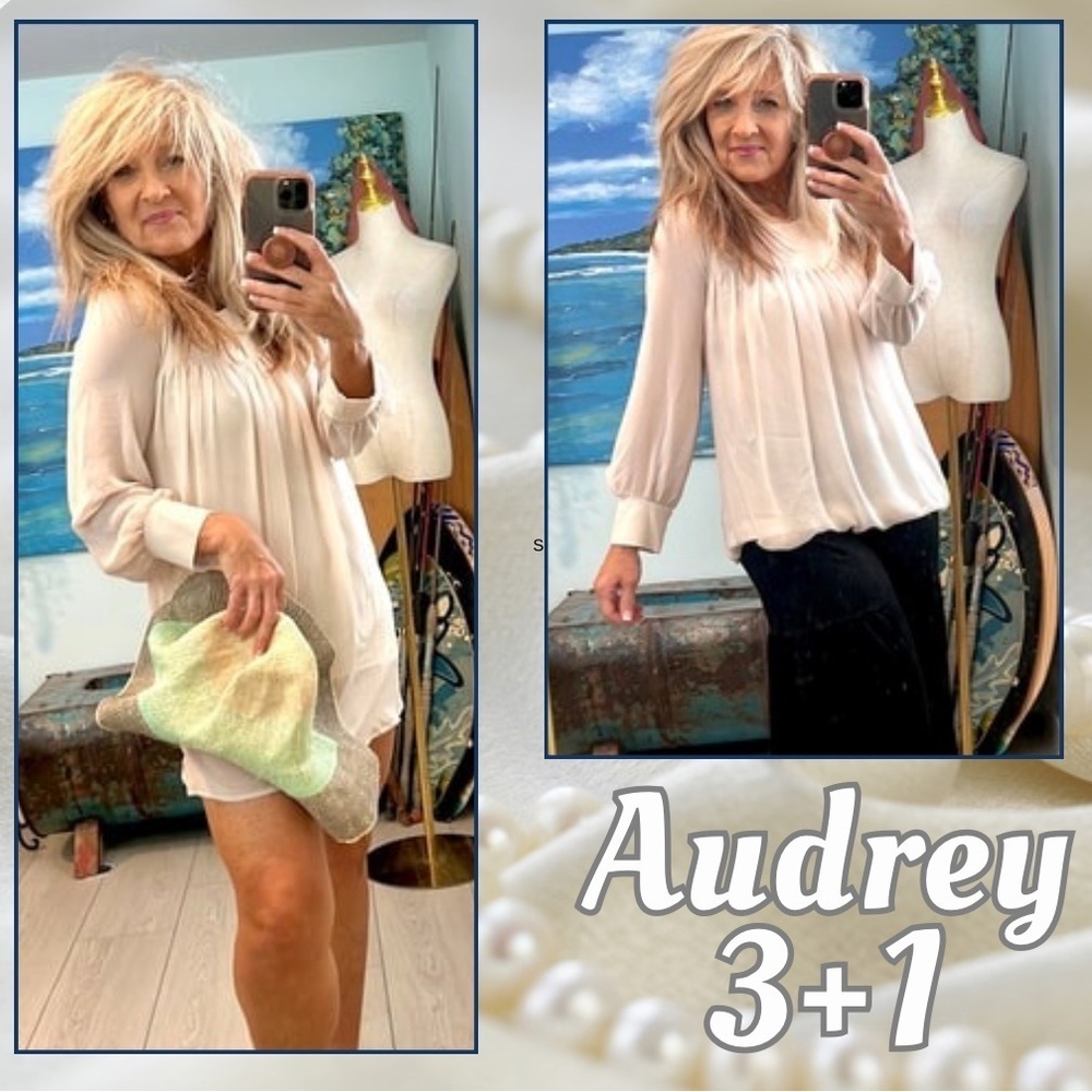 ⭐️Audrey 3+1, Soft Pink Dress or Tunic, Gorgeous, Timeless, Elegant, Size Small
